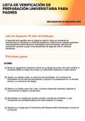 10th Grade – Sophomore Parent Guide & Checklist (Spanish)