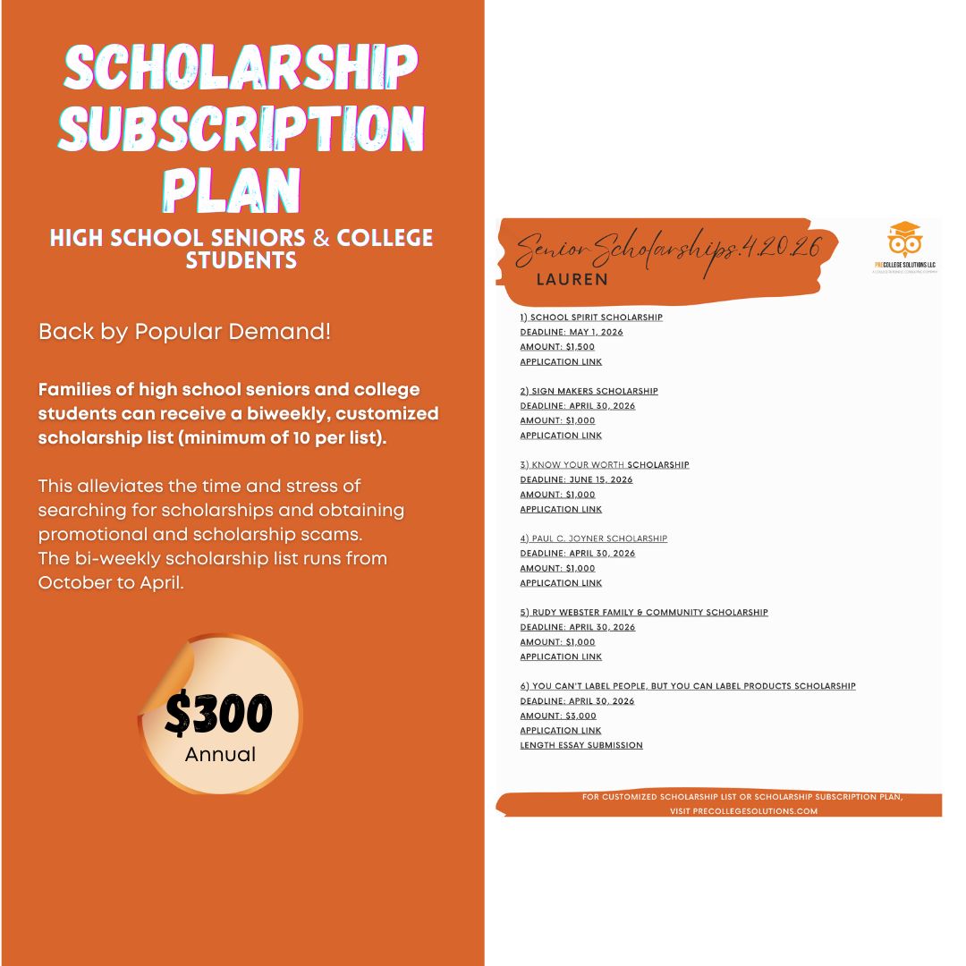 Scholarship Subscription Plan